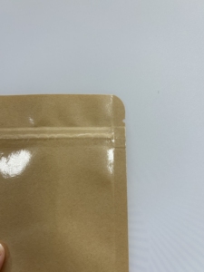 Hot Selling Biodegradable Kraft Paper Zip Lock Bags with Window Design for Food Sugar Potato Chips Storage - Product Image 4