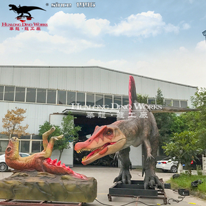 Hualong Dino Works Tailor Made mô phỏng sống động kích thước cuộc sống khủng long mô hình chiến đấu - Product Image 1
