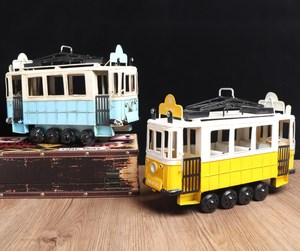 Mô Hình Xe Buýt Đường Sắt Xe Điện Mô Hình Xe Buýt Điện Mô Hình Mini Vui Vẻ Cổ Điển Bằng Sắt Giá Rẻ Trung Quốc Thiết Kế Xe Cho Trẻ Em Mua Xe Buýt Thành Phố Trường Học - Product Image 5