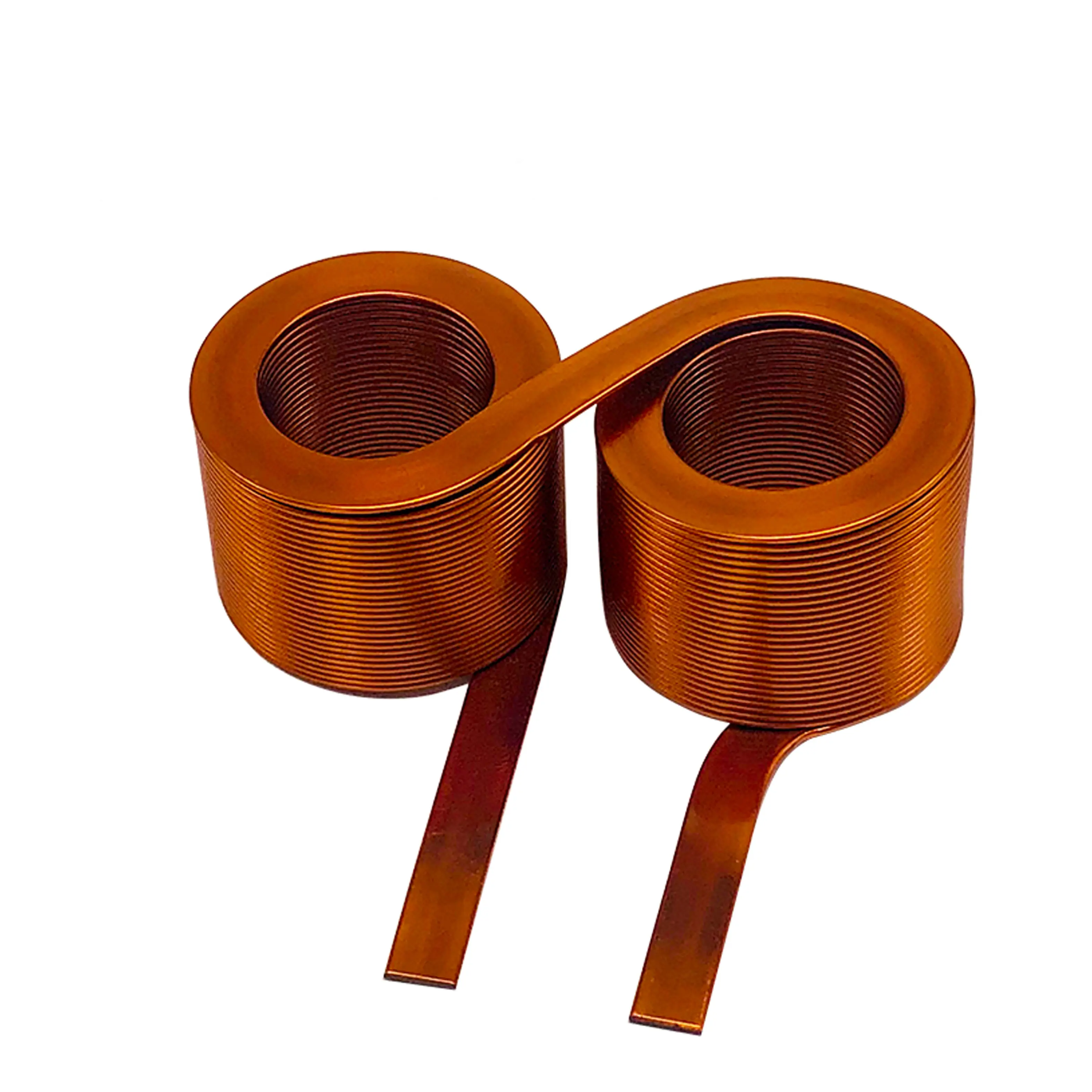 Custom-made High Quality Double Helical High Inductance Stability Magnetic Hollow Coil Flat Copper Coil