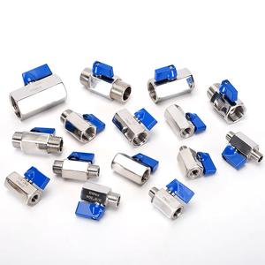 Mini válvula de bola de acero inoxidable de 1/2 ", índice sanitario, válvula de bola Manual de diámetro completo, Mini válvula de bola de acero inoxidable 304 316L 1/4 - Product Image 5