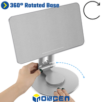 Base rotative de support magnétique puissant de tablette de vente chaude d'OEM; support de bureau pliable réglable en hauteur de rotation de 360