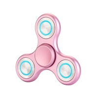 Fidget Spinner en alliage d'aluminium, spinner à doigts en acier inoxydable, jouet rotatif magique de décompression pour les jeunes