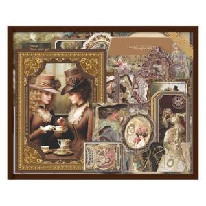 Cổ Điển Victoria Phong Cách A6 Lưới Máy Tính Xách Tay May Ràng Buộc <span class=keywords><strong>DIY</strong></span> Trang Trí Giấy Sticker Rác Tạp Chí Cắt Dán decoupage Trang Trí Nội Thất Quà Tặng - Product Image 6