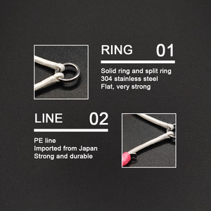 Xuhang Mag scetn2 UV sáng phát sáng vòng tròn nặng đôi hỗ trợ móc cho 150g 200g chì đồ gá lắp trolling cá da trơn Bass Pike - Product Image 4