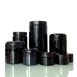 Hot Selling Empty Round Black Uv Glass Concentrate Jar 10ml 30ml 50ml 100ml 300ml 500ml 1000ml Violet Glass Jar With Lids - Product Image 6