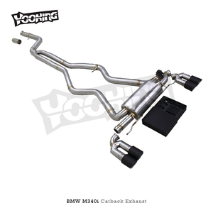 عادم السيارة الرياضية المصنوع حسب الطلب لسيارة bw M340i/mved 340 T-من أجل أنابيب SS304: نظام عادم فاليترونيك - Product Image 6