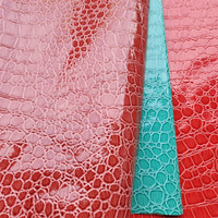 Miroir Alligator 0.5mm tricoté PVC artificiel Faux cuir de Crocodile synthétique pour coque de téléphone couverture de cahier papier peint
