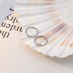 Titanium Open Ring Nose Piercing Jewelry Unisex Fashion Geometric Design 18K Purity - Product Image 2