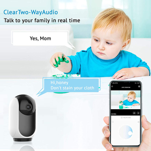 Theo Dõi Con Người 360 Độ Pan Tilt <span class=keywords><strong>Security</strong></span> Giám Sát Trẻ Em Không Dây 1080P Nhà Thông Minh Tuya Camera Mini WiFi - Product Image 5