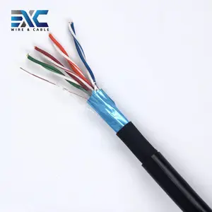 factory price Cat5e 500ft Cable Solid 24AWG FTP Cat5 UV Resistant Bulk Network Wire