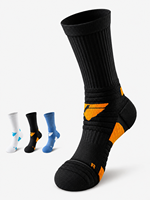 Calcetines Deportivos Personalizados con Logotipo, Sin Pedido Mínimo, Al Por Mayor, Calcetines de Baloncesto de Algodón de Alta Calidad, Calcetines de Compresión Personalizados