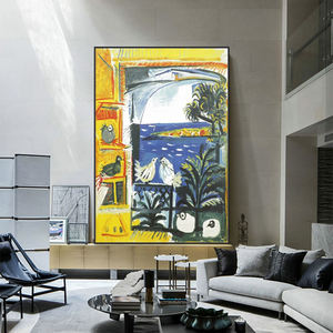 Art mural décoratif moderne fait à la main, toile de paysage, <span class=keywords><strong>affiche</strong></span> reproduisant la peinture à l'huile de <span class=keywords><strong>Matisse</strong></span> Picasso, taille personnalisable - Product Image 4