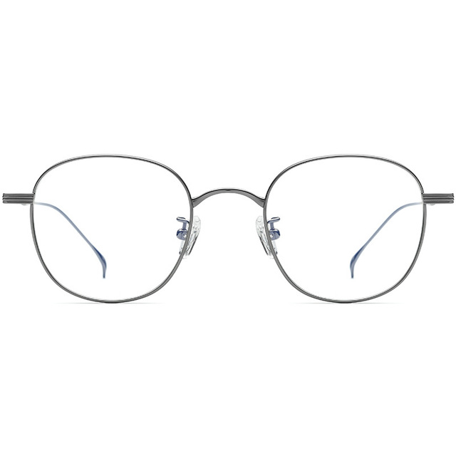 B Titanium Glasses Frame Fine Border Round Frame Pure Titanium Retro Small Round Mirror Lightweight Titanium Glasses Frame
