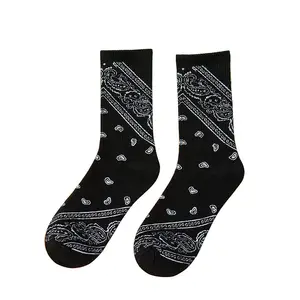 Nuovo stile vendita calda moda divertente Paisley Hip-hop Skateboard calza morbido cotone coppie popolari calzini del fumetto Sox