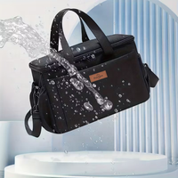 Sac à bandoulière compact, durable, léger, imperméable, pliable, portable, motif lettres, fermeture éclair, polyester