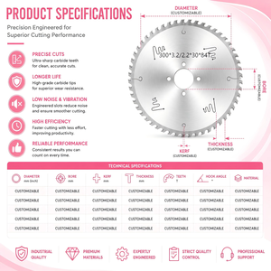 Lame de scie TCT standard BC, conception <span class=keywords><strong>Freud</strong></span>, découpe du bois multi-scénarios, approuvée par les utilisateurs de machines à bois - Product Image 2