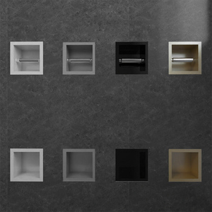 Niches murales de luxe en acier inoxydable de haute qualité pour salle de bain, rangement pour papier toilette et accessoires de douche - Product Image 6