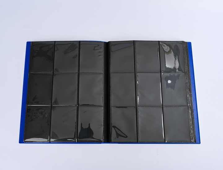 Trading Card Binder Compatible with 9 Pockets Card Album Folder, 360 Ringles Side-Loading Game Cards Holder Book