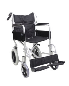 Sedia a rotelle manuale portatile in alluminio carrello da viaggio sedia a rotelle semovente pieghevole per portatori di handicap e disabilitare gli anziani - Product Image 3