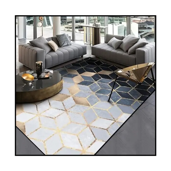 European Style 3D Printed Carpet Big Size Home Decoration Mat No Shedding No Color Fading Living Room Rugs