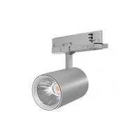 Spot LED COB sur rail, moderne, pour intérieur commercial, à intensité variable, blanc chaud, anti-éblouissement, en aluminium, haute fidélité des couleurs (CRI 90)