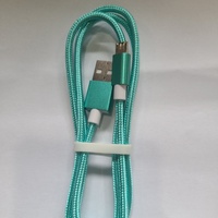 Kabel Data Pengisian Daya Micro USB 2.0 Nylon Kepang 6ft dengan Logo Kustom untuk Android