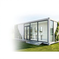 Nouvelle Villa Conteneur à Assemblage Rapide, Mur Rideau en Verre, Terrasse Double-Étage, Design Modulaire Finement Décoré, Plus de 5