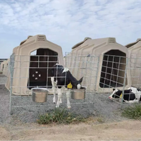 Offre Spéciale personnalisé galvanisé tuyau veau élevage Cage en acier robuste veau île animaux Cages maison bétail équipement agricole