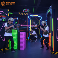 Centro de Arena Profesional para Laser Tag Máquina de Juego Laser Tag Equipo de Laser Tag para Parque de Juegos Interior y Exterior