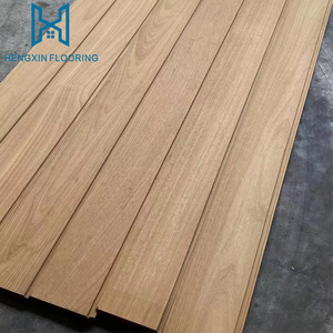 Pavimentazione in Legno Massello <span class=keywords><strong>Iroko</strong></span> dal Design Moderno, Pavimento in Teak Cumaru Colore Naturale, Spessore 18mm - Product Image 2