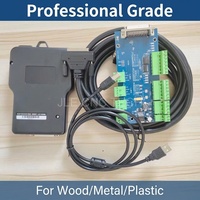 Carte de commande de mouvement JLE CNC TECH HKNC 0501HDDC DSP0501 pour système 3 axes, version anglaise, avec télécommande et pièces USB pour machine de gravure
