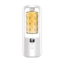 Difusor de Aromas Ultrasónico Recargable de 5 Ajustes con Pantalla, Pulverización Automática, Compacto, de Pared, para Aceites Esenciales