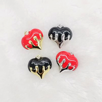 Accessoires pendentifs citron jaune en émail CH-LAP0059, mini composant de fruits au citron, vente en gros de petites breloques pour la fabrication de bijoux