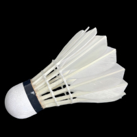 Volant de badminton professionnel Lingshang LS400 à 3 couches personnalisé pour les clients français – Vol durable et stable en intérieur/extérieur