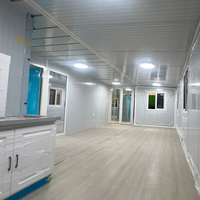 Casa Contenedor Expandible de Acero, Doble Ala, Resistente a Huracanes, Garantía de 5 Años, Apartamento Tipo Granny Flat de 40 Pies, 5 Dormitorios, Diseño Moderno