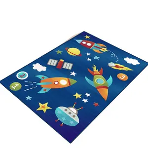 rocket space astronaut Baby crawling baby foldable play mat Eco-friendly raw material accept customization pattern