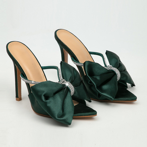 Sandalias de Tacón Alto Rojas con Lazo, Nuevas 2025 - Product Image 6