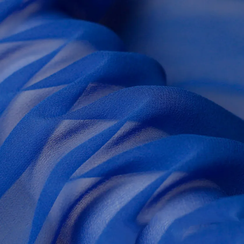 Tessuto in Georgette di seta più sottile da 8mm di larghezza tessuto di garza trasparente di seta per il vestito