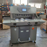 Máquina Cortadora de Papel Hidráulica Industrial de 720 mm, Cortadora de Guillotina CNC Programable para Impresión Offset y Recorte de Libros