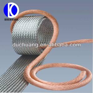 شريط مضفر نحاسي ، شريط مضفر ، غطاء واقي من الأسلاك النحاسية المسطحة ، شبكة مضفرة معدنية مطلية بالقصدير من الأسلاك النحاسية - Product Image 4