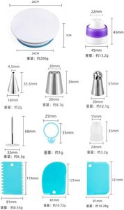 420 Pieces <b>Baking</b> Pastry <b>Accessories</b> Tools Set Plastic Stainless Steel Icing Piping Nozzles Tips Supplies Cake Decoration Kit - Product Image 4