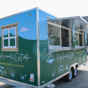 חם מוכר טריילר מזון מסחרי מזון מסחרי עם מכונת חטיף מלא מטבח מכונת גלידה bbq משאית למכירה בארה "ב - Product Image 2