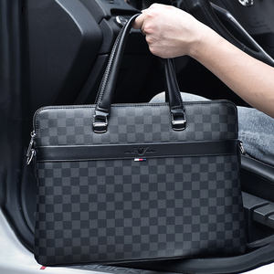 Maletín de Cuero PU Grande para <span class=keywords><strong>Hombre</strong></span>, Estilo Ejecutivo, para Computadora Portátil, Maletín de Negocios - Product Image 4