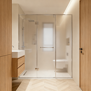 Prix de gros Salle de <span class=keywords><strong>douche</strong></span> en verre dépoli antibactérien Cabine de <span class=keywords><strong>douche</strong></span> rectangulaire Cadre en acier inoxydable Porte coulissante pour salle de bain - Product Image 2