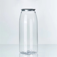Nouvelle conception de bouteille en plastique hermétique transparente, bouteille en plastique portable pour le stockage des boissons