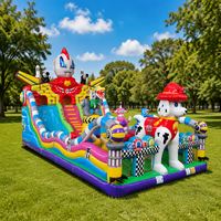Château gonflable géant d'Halloween en PVC écologique pour enfants, avec toboggan combiné, pour 3 ans et plus