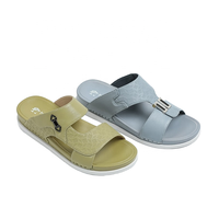 Sandales plates en caoutchouc pour hommes, style décontracté, en PU, pour l'été, plateforme tendance, chaussures de plage, pour la marche en extérieur, usage quotidien, à Dubaï