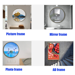 Khuôn Sẵn Sàng Từ Nhà Máy Áp Phích Nhôm Anodized Gương Khung Tròn Viền Khung Ảnh Bằng Nhôm Cho Ảnh - Product Image 2
