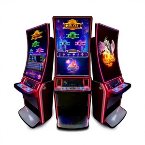 Jeu d'adresse multi-appareils avec écran tactile vertical incurvé de 43 pouces, armoire métallique, fonctionnement par pièces anglaises, Wi-Fi et son réaliste - Product Image 1